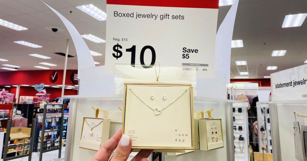 boxed jewelry set at target