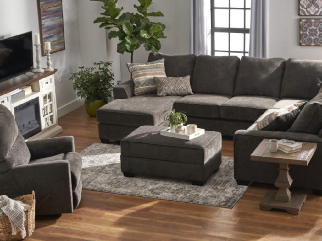 sectional sofa in living room