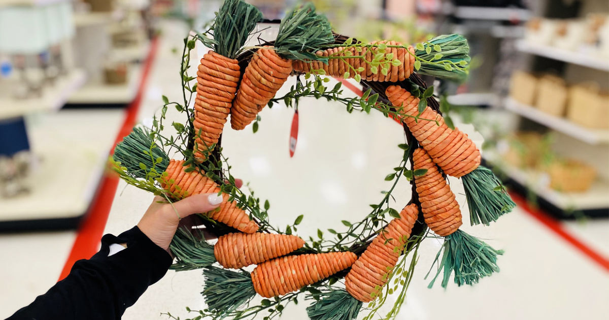 We’re Digging this Carrot Wreath at Target for Only $15!