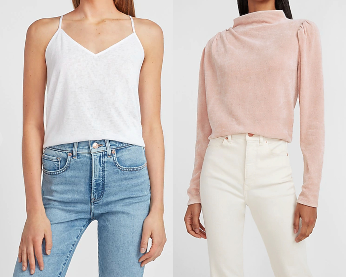 express tops and sweaters