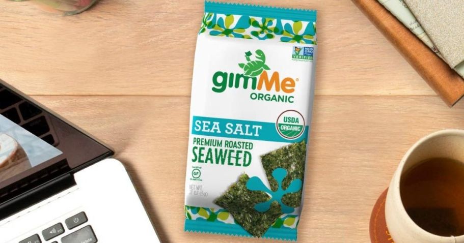 gimMe Organic Roasted Seaweed Sheets 20-Pack Only $11.89 Shipped on Amazon