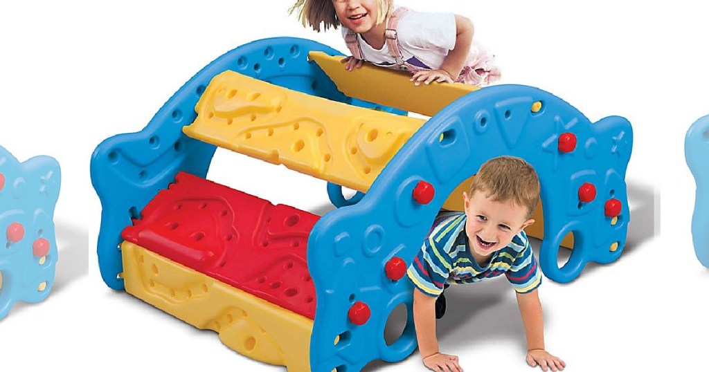 kids playing with grow'n up climber toy