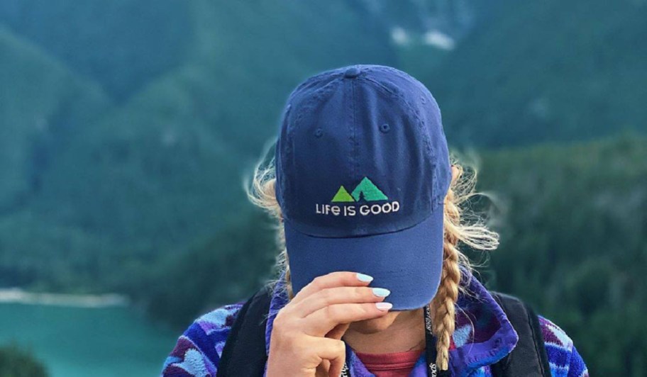 woman wearing hats life is good