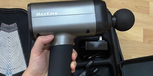 Deep Tissue Massage Gun Only $46.89 Shipped on Amazon | Relieves Pain & Tight Muscles