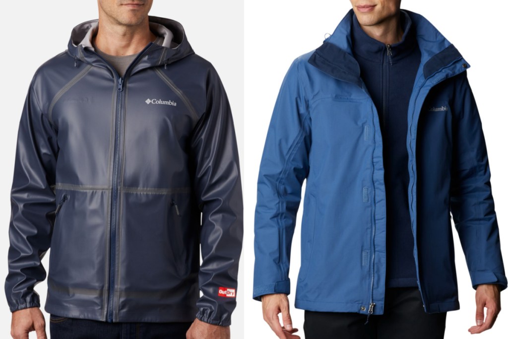 two mens columbia jackets