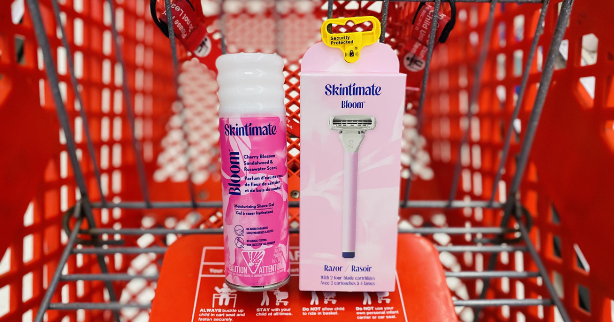 skintimate shave gel and razor in Target cart