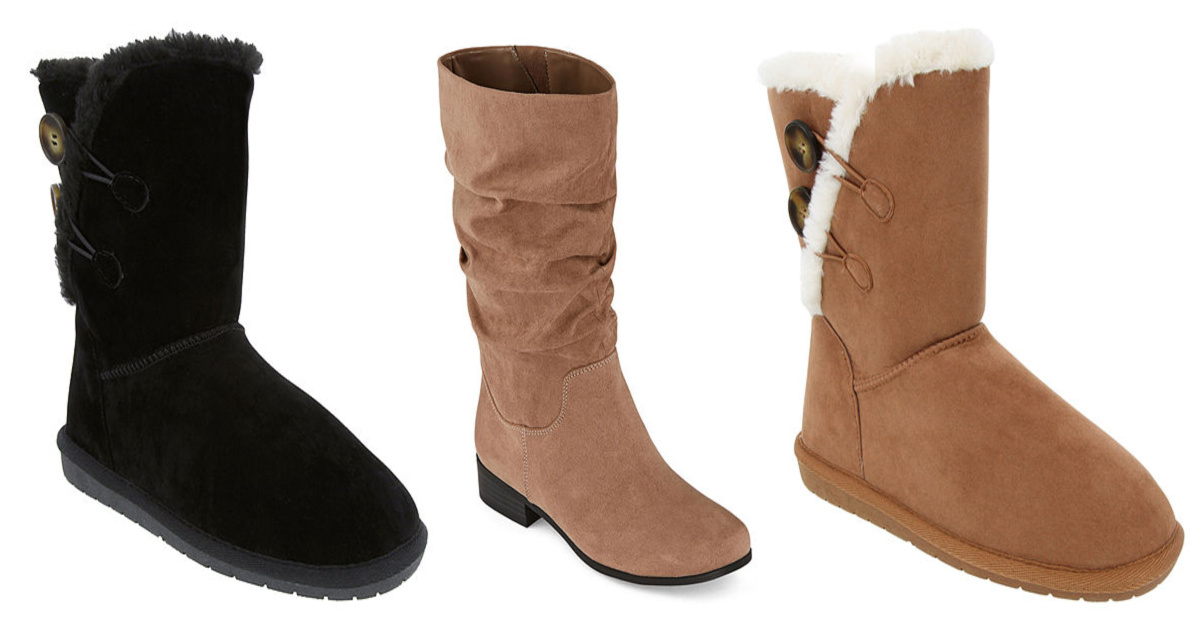 Women's Winter Boots from $14.99 on JCPenney.com (Regularly $40+)