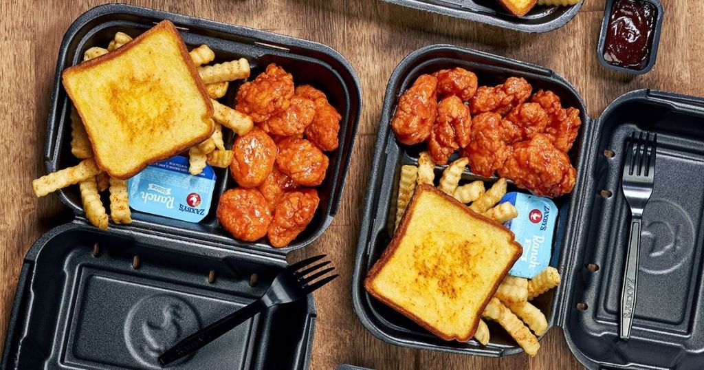 2 boneless wing meals from Zaxby's