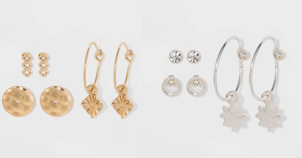 A New Day Gold and Silver Earring Sets