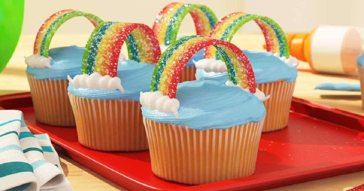 Airheads Xtremes Rainbow Berry Cupcakes