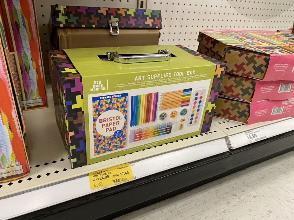 Art Supplies Tool Box on Target shelf