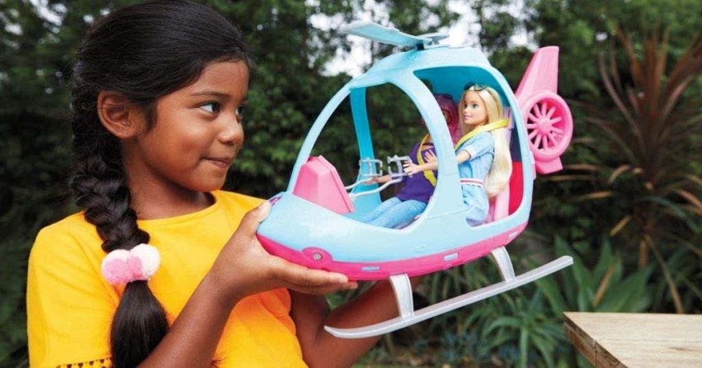 barbie helicopter asda