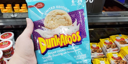 Walmart Has Limited Edition Dunkaroos Refrigerated Cookie Dough w/ Rainbow Sprinkle Frosting for Just $2.50