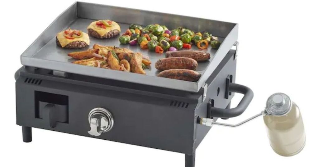 Blue Rhino Portable Griddle with food