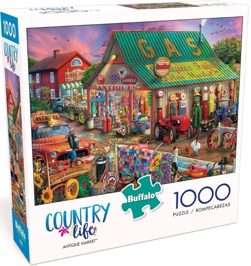 Buffalo Games Antique market 1000-Piece Puzzle