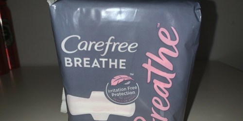 4 FREE Carefree Breathe Pads 14-Count Packs After Cash Back & CVS Rewards