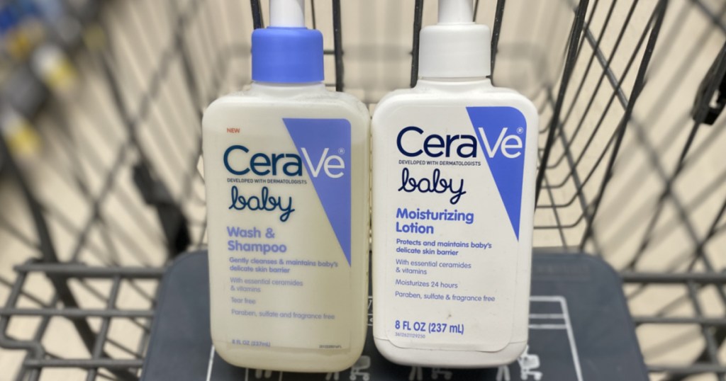 two baby products in front of cart