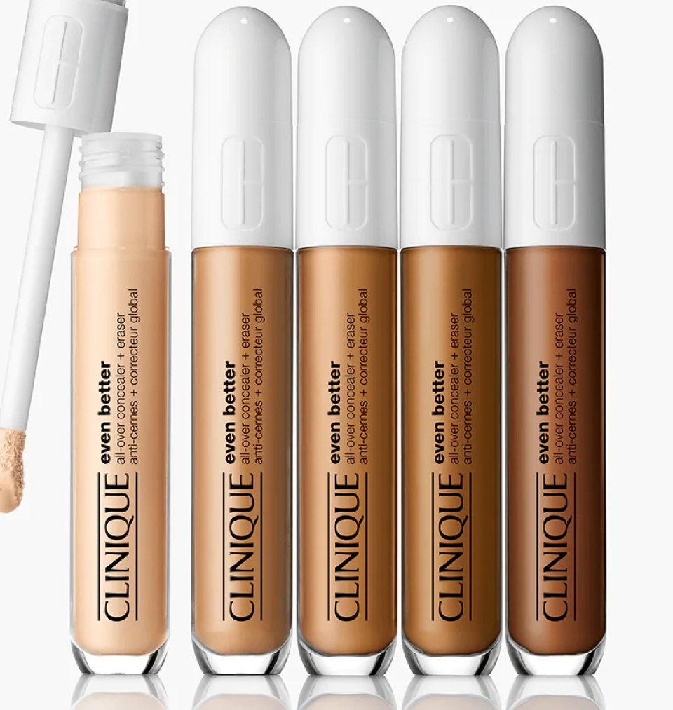 row of Clinique Concealers
