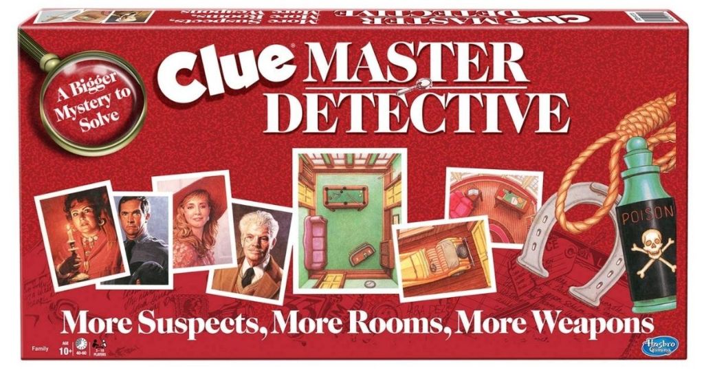 Clue Master Detective Board Game in the Box