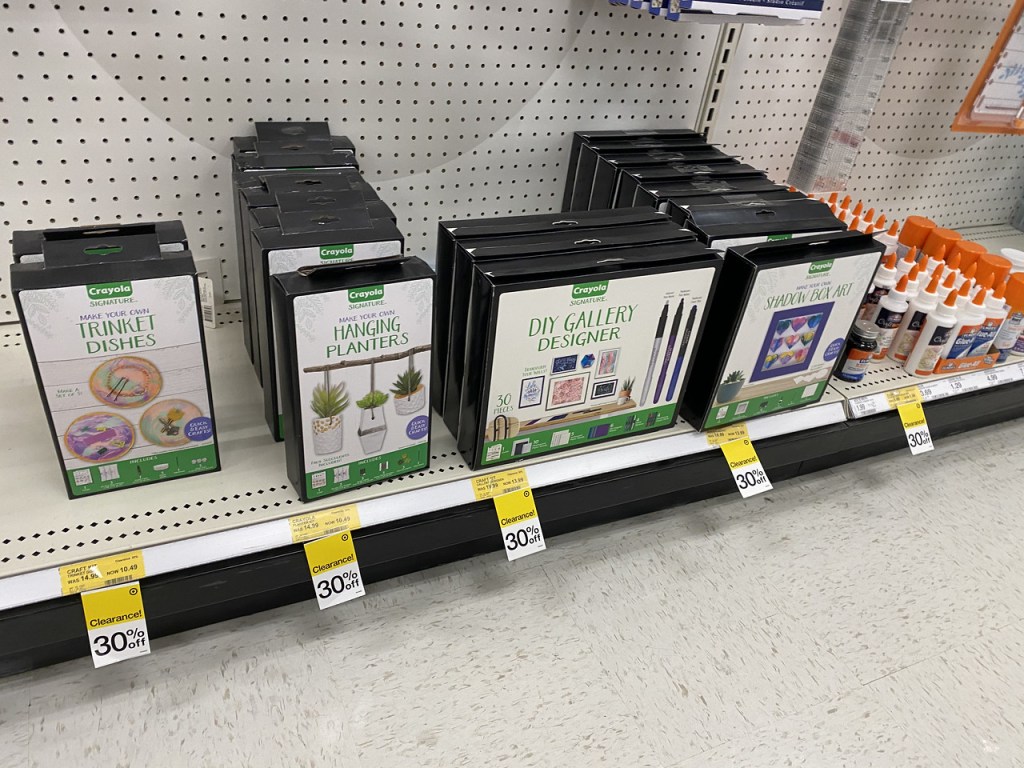 Crayola Signature Design Kits on Target Shelf