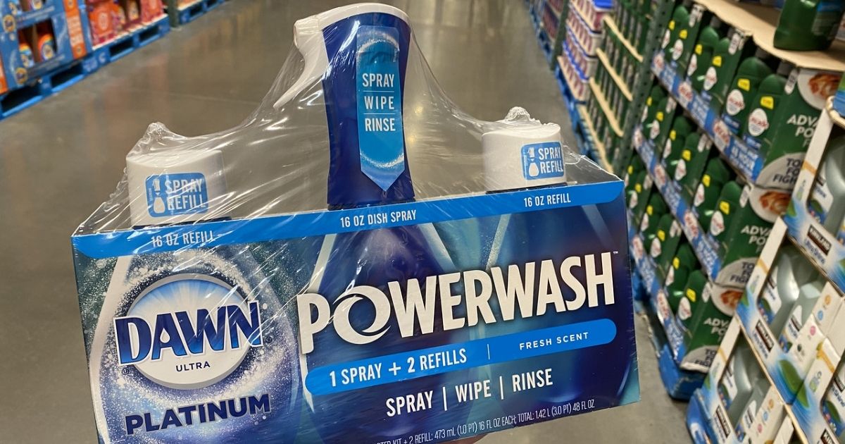 Dawn Platinum Powerwash Dish Spray w/ 2 Refills Only $7.99 at