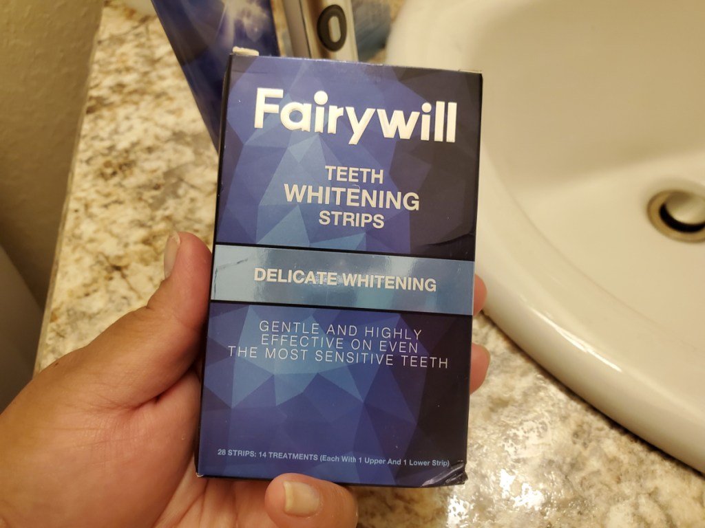 large pack of tooth whitening strips