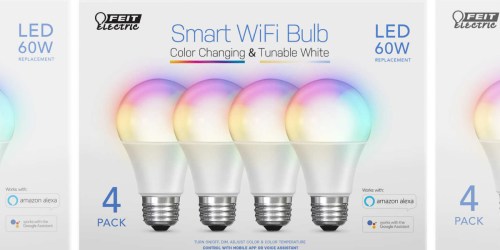 Smart Wi-Fi Bulbs 4-Pack Only $19.99 Shipped on Costco.com (Regularly $40)