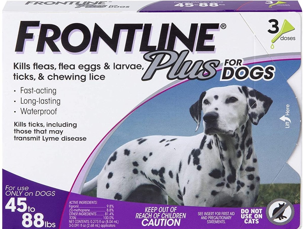Frontline Plus Dog Treatment box