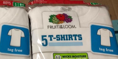 Fruit of the Loom Kids T-Shirt 5-Pack Only $8.93 on Amazon (Regularly $14)