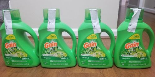Gain Laundry Detergent 75oz Bottles Only $6 Each Shipped on Amazon