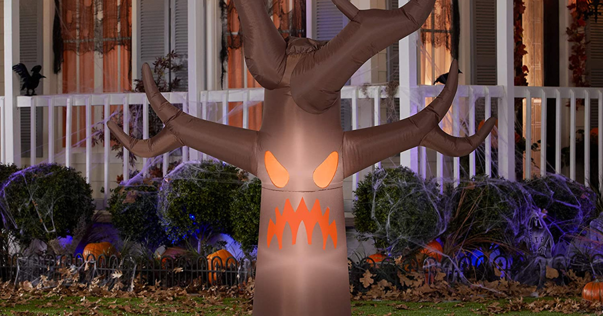 Inflatable Haunted Tree W Fog Effect Only 29 99 Shipped Regularly 75   Gemmy Inflatable Haunted Brown Tree 