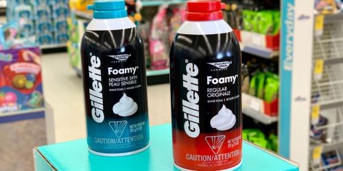 Gillette Foamy Shave Foams Only 62¢ Each After Walgreens Rewards (In-Store Only)