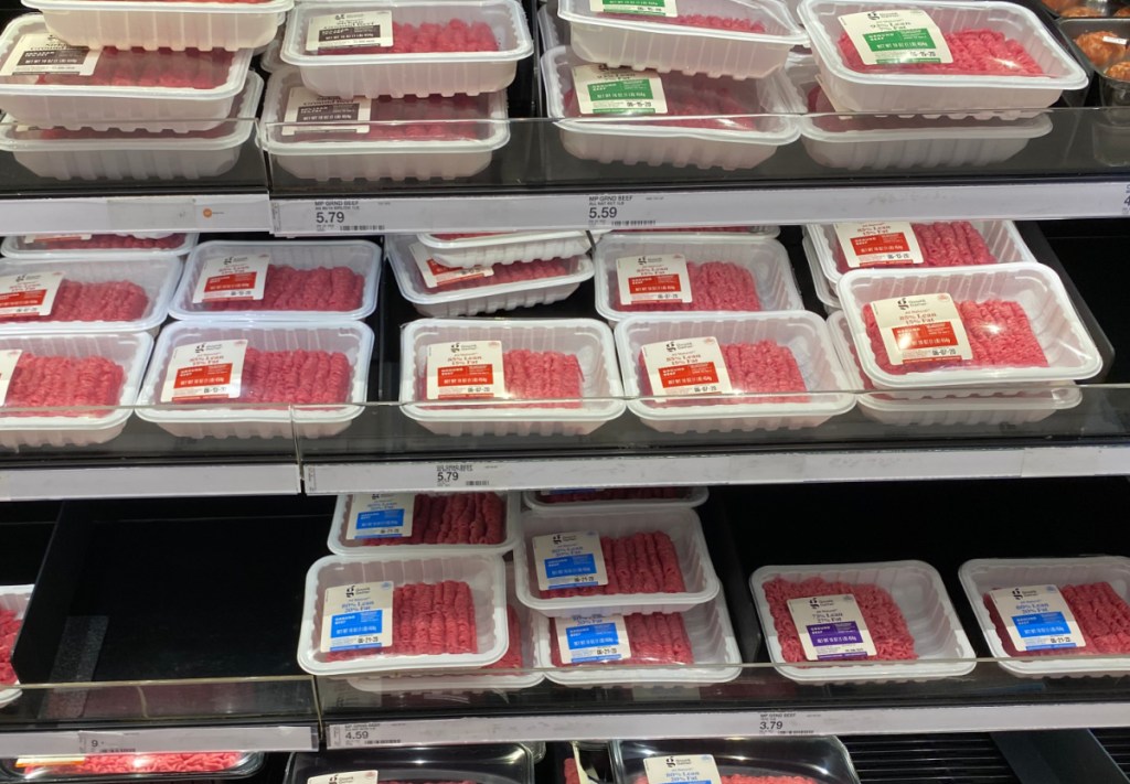 Good & Gather Ground Beef at target 