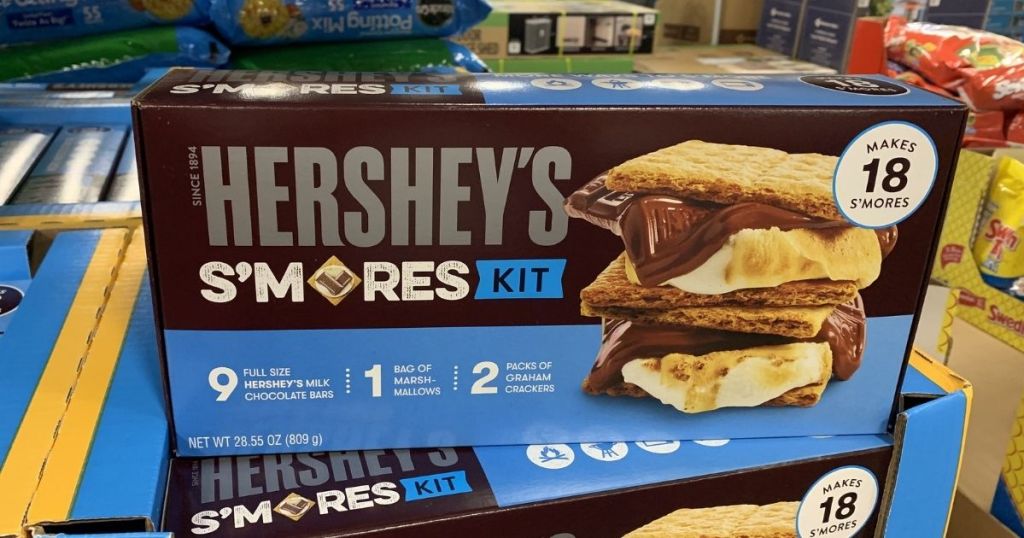 Hershey's S'mores kit on display in store