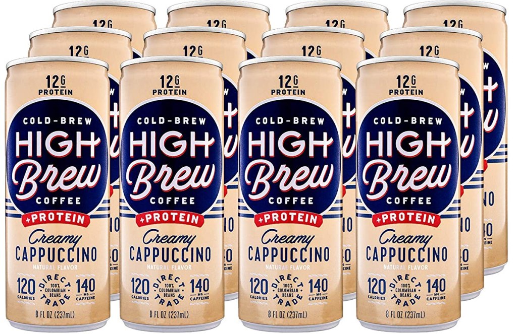 High Brew Creamy Cappuccino coffee cans