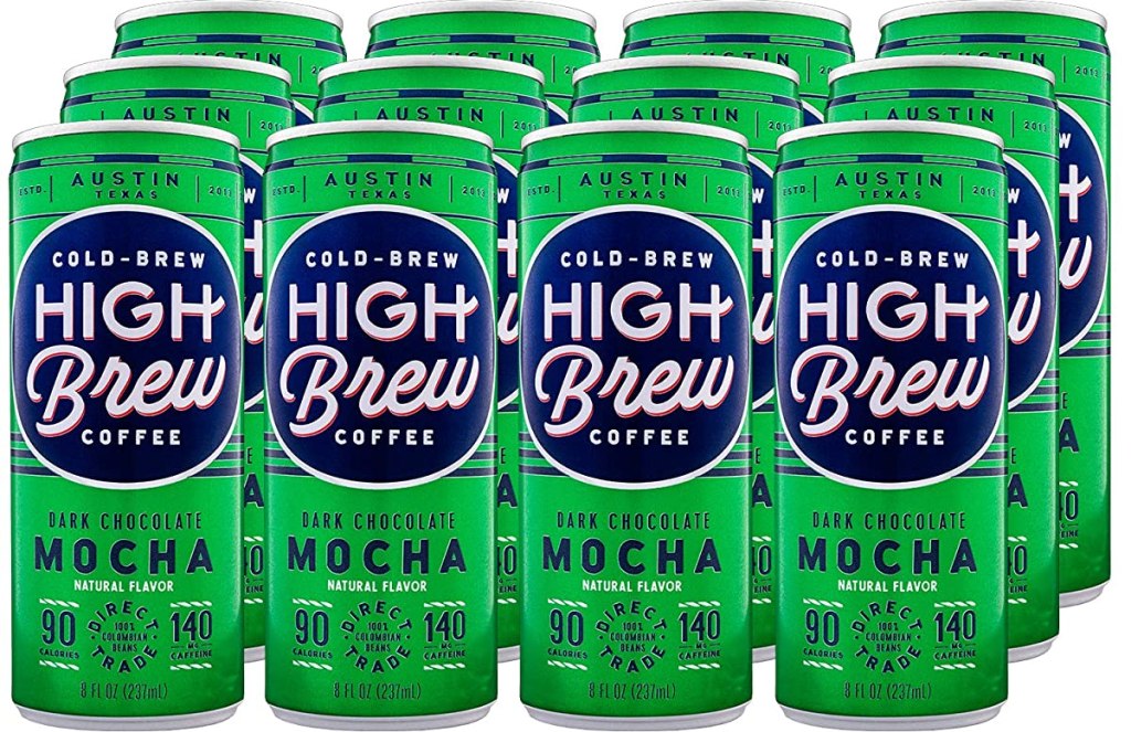 High Brew Dark Chocolate Mocha coffee cans