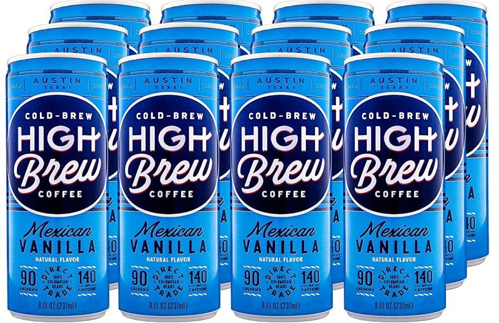 High Brew Mexican Vanilla coffee cans