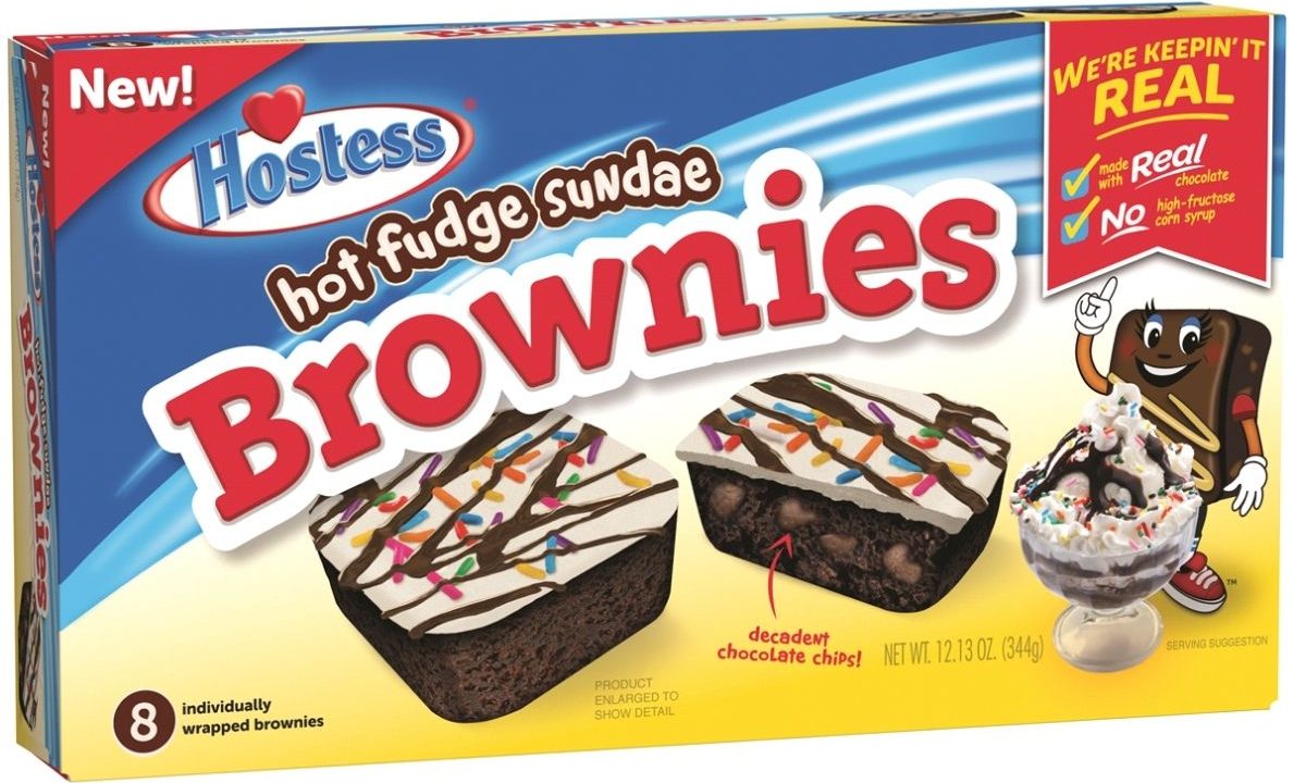 Hostess Hot Fudge Brownies packaging