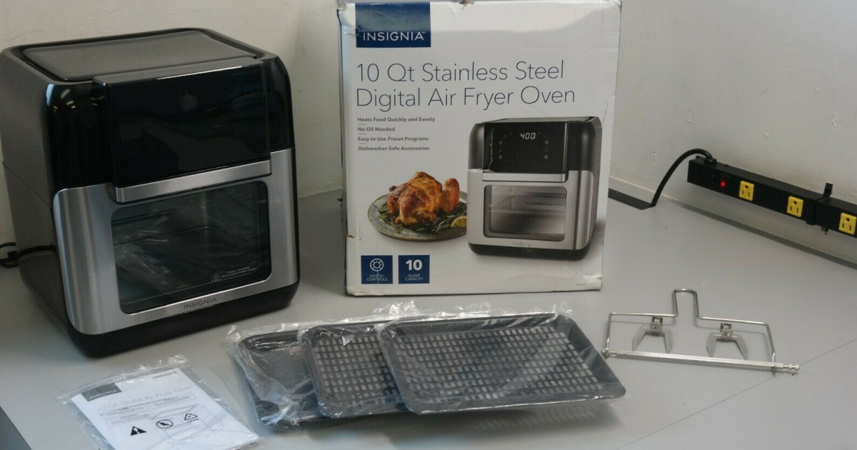 10 qt stainless steel digital air fryer oven