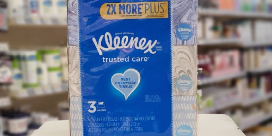 Kleenex Tissues 3-Pack Only $4.50 on Walgreens.com | Just $1.50 Per Box!