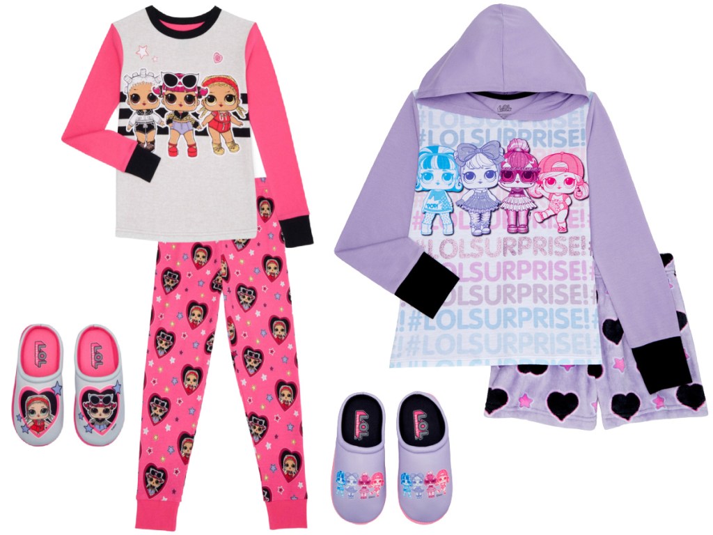 L.O.L. Suprise! pajama set with slippers