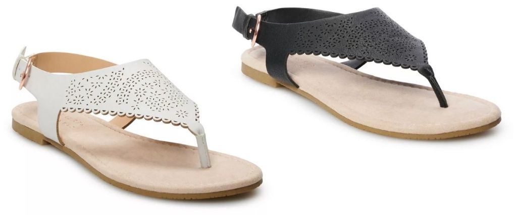 2 pair LC Lauren Conrad Pyrite Women's Casual Sandals