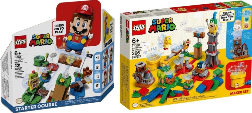 two LEGO Super Mario sets