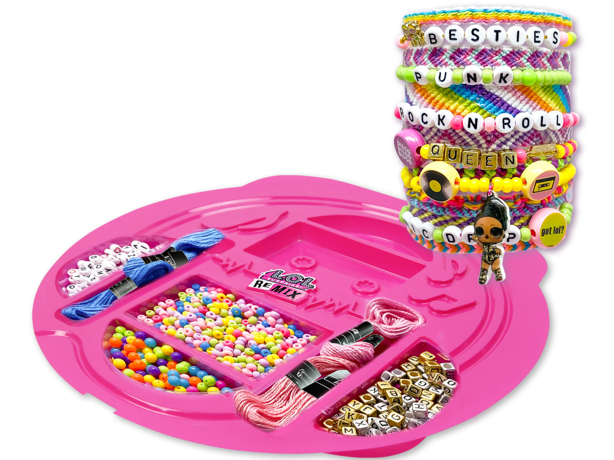 stock image of contents of lol surprise jewelry making kit