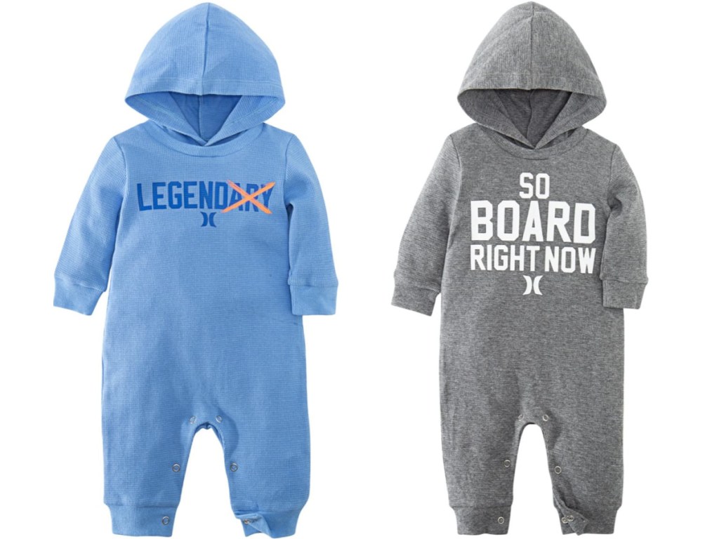 2 baby boys hurley coveralls