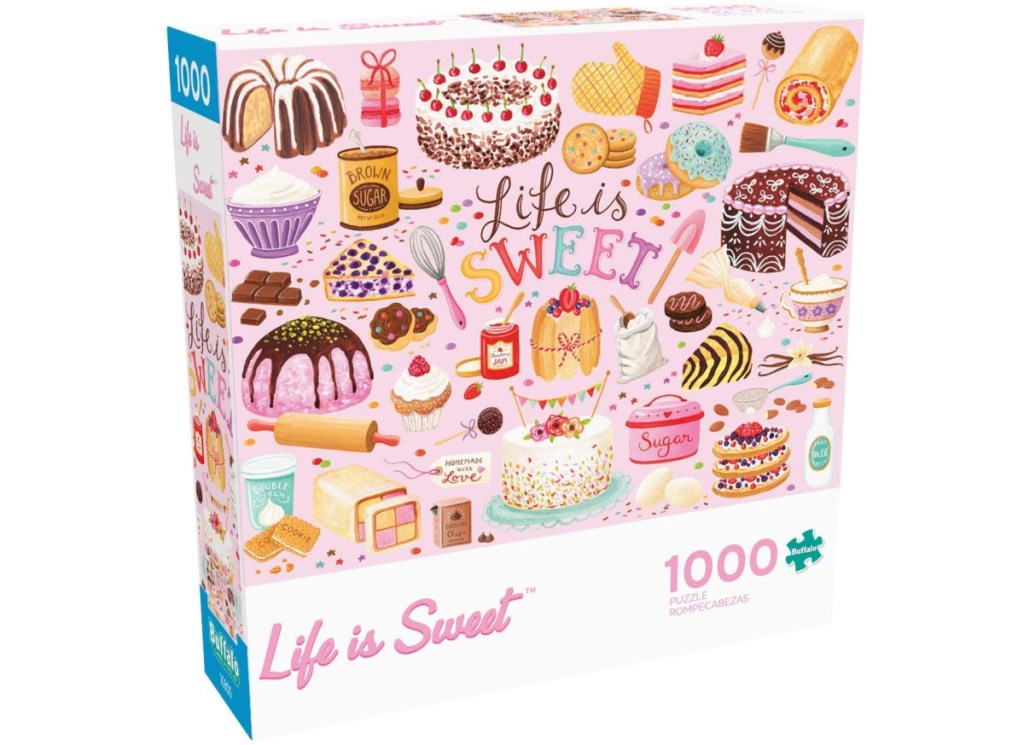dessert themed puzzle in box