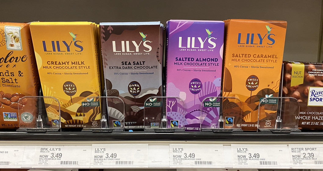 Lily's Bars on Target shelf