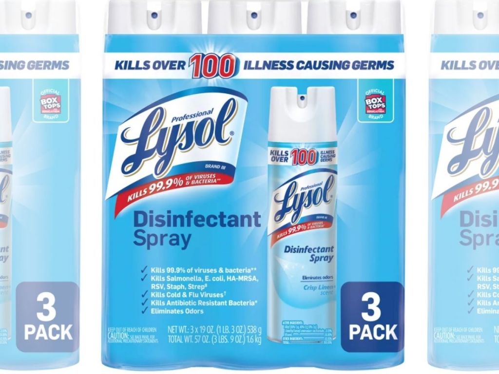 Lysol Disinfectant Spray 3-Pack Only $12.74 on SamsClub.com | Just $4.25 Per Can