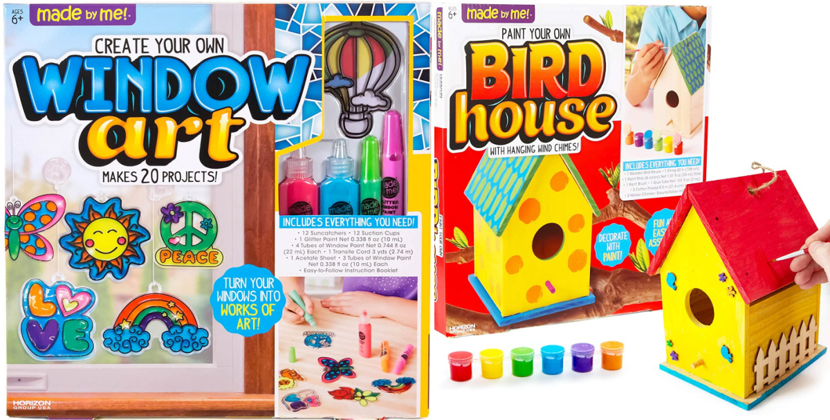 window art & bird house activity kits
