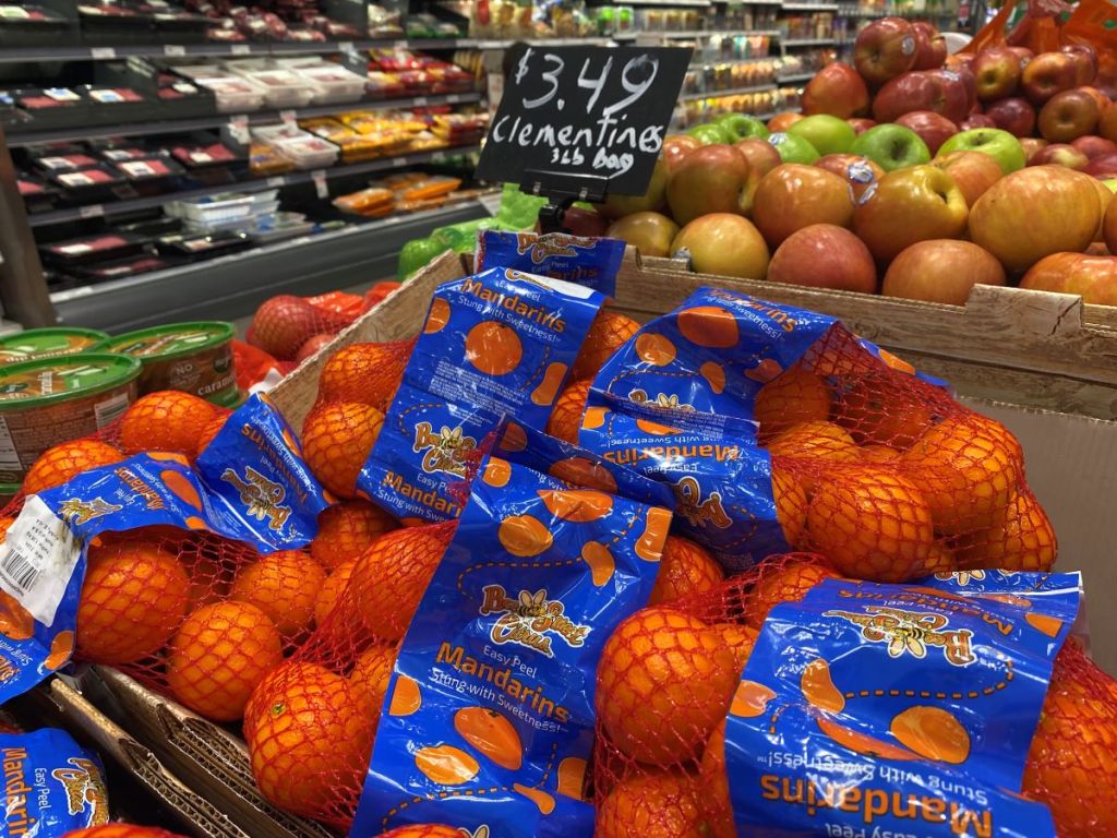 Mandarin Oranges on display at Target